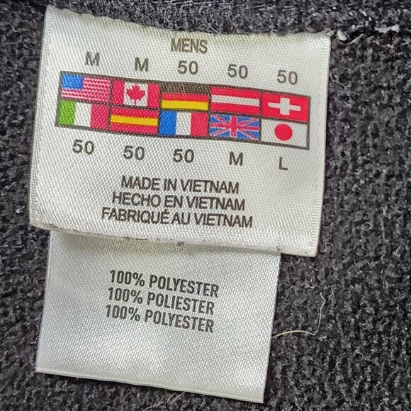 Spyder Mens Medium Gray Quarter Zip Pullover Sweater Embroidered Logo - Picture 4 of 13